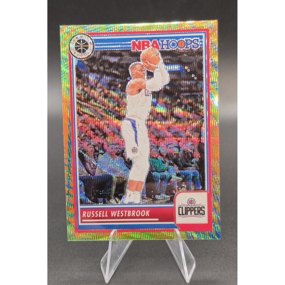 2023-24 Hoops Premium Stock Russell Westbrook #211 Multi Wave Prizm SSP Clippers